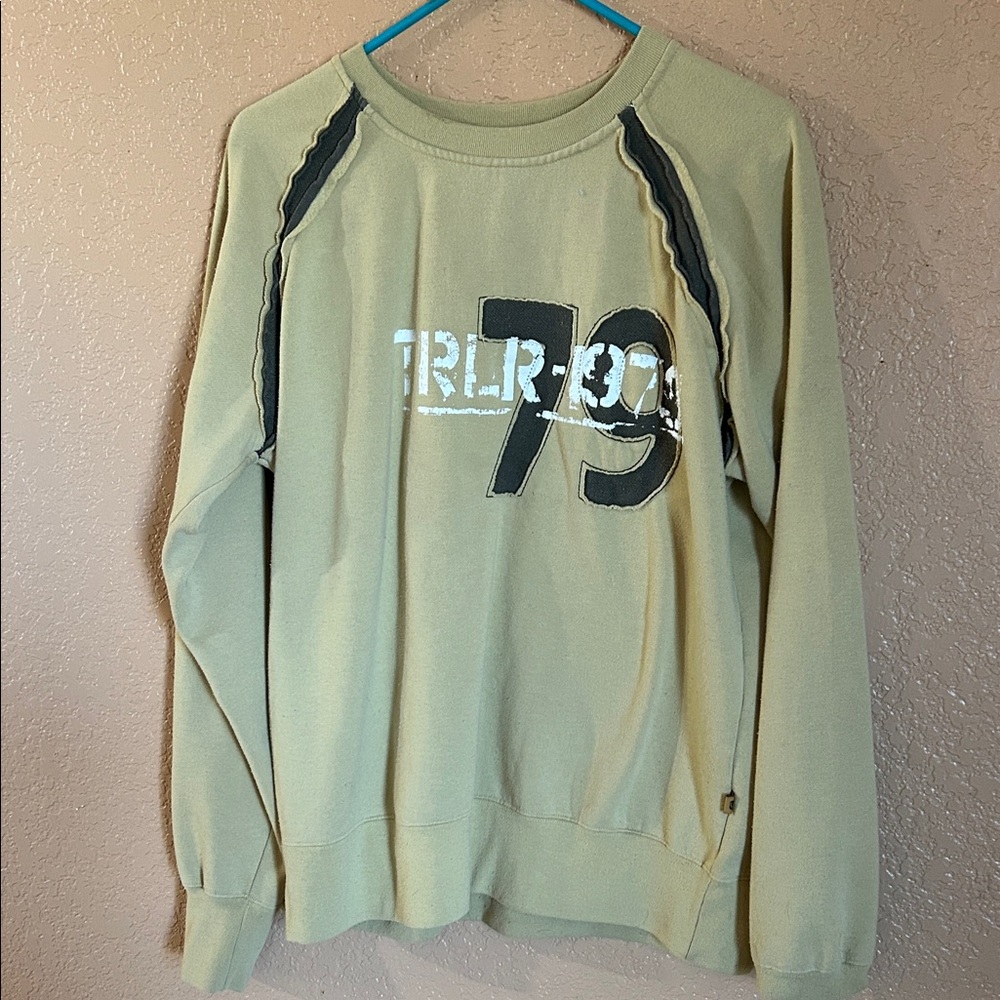 Men's Casual Crewneck Sweater - Khaki